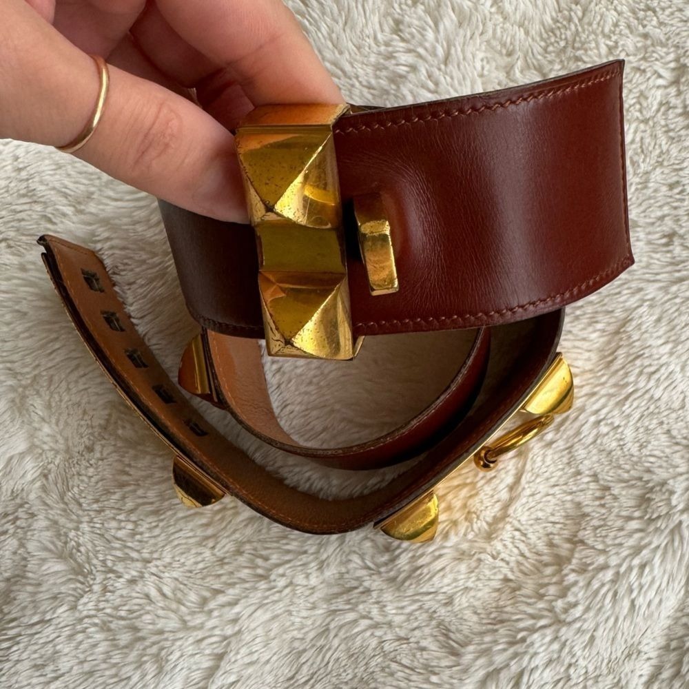 Hermès | Authentic Collier De Chien Leather Belt - Picture 2 of 9